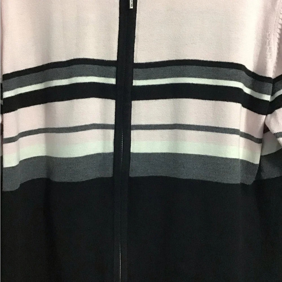 Dress Barn Full Zip Multi Color Long Sleeve Cardigan size 14/16 - Picture 5 of 6